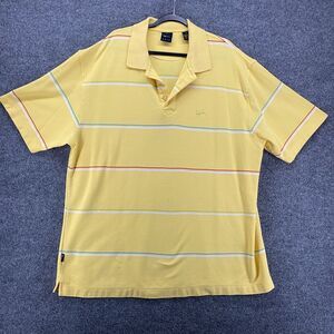 Kani Gold Polo Shirt Mens 3X Yellow Collared Short Sleeve Preppy Golf‎ Office
